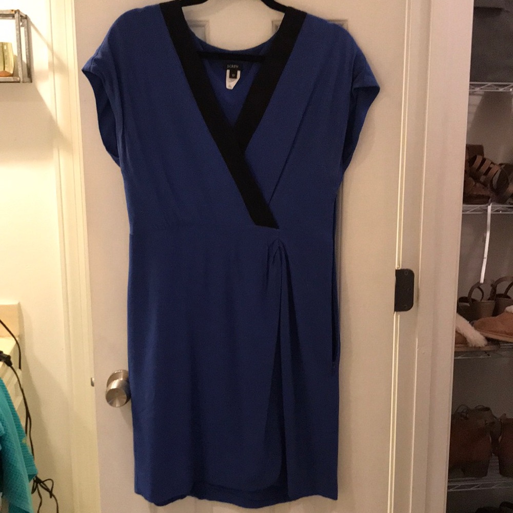 Blue and Black JCrew dress